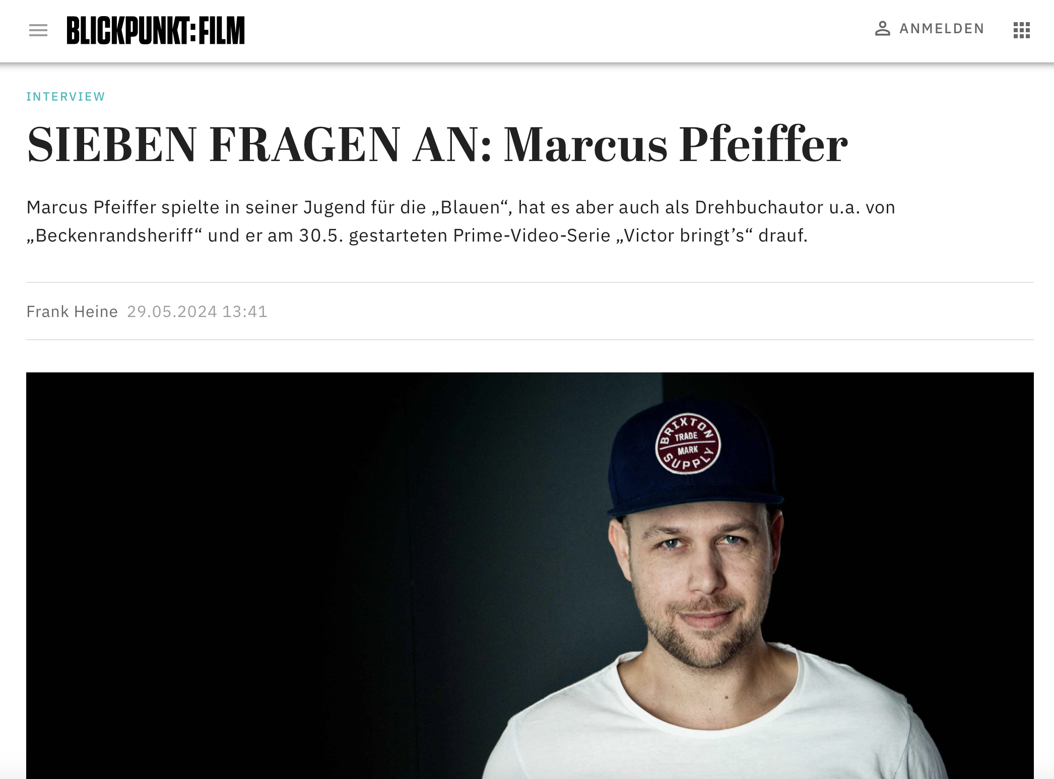 Marcus Pfeiffer — Interview Blickpunkt:Film