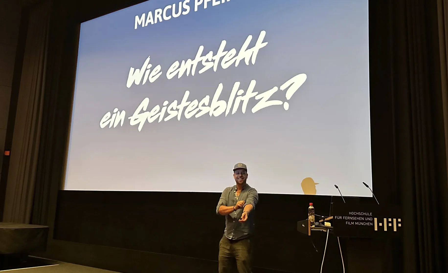 Marcus Pfeiffer — Workshop an der HFF München: Wie entsteht ein Geistesblitz?