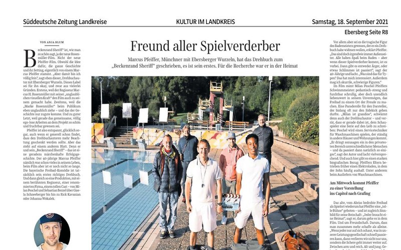 Süddeutsche Zeitung über Beckenrand Sheriff