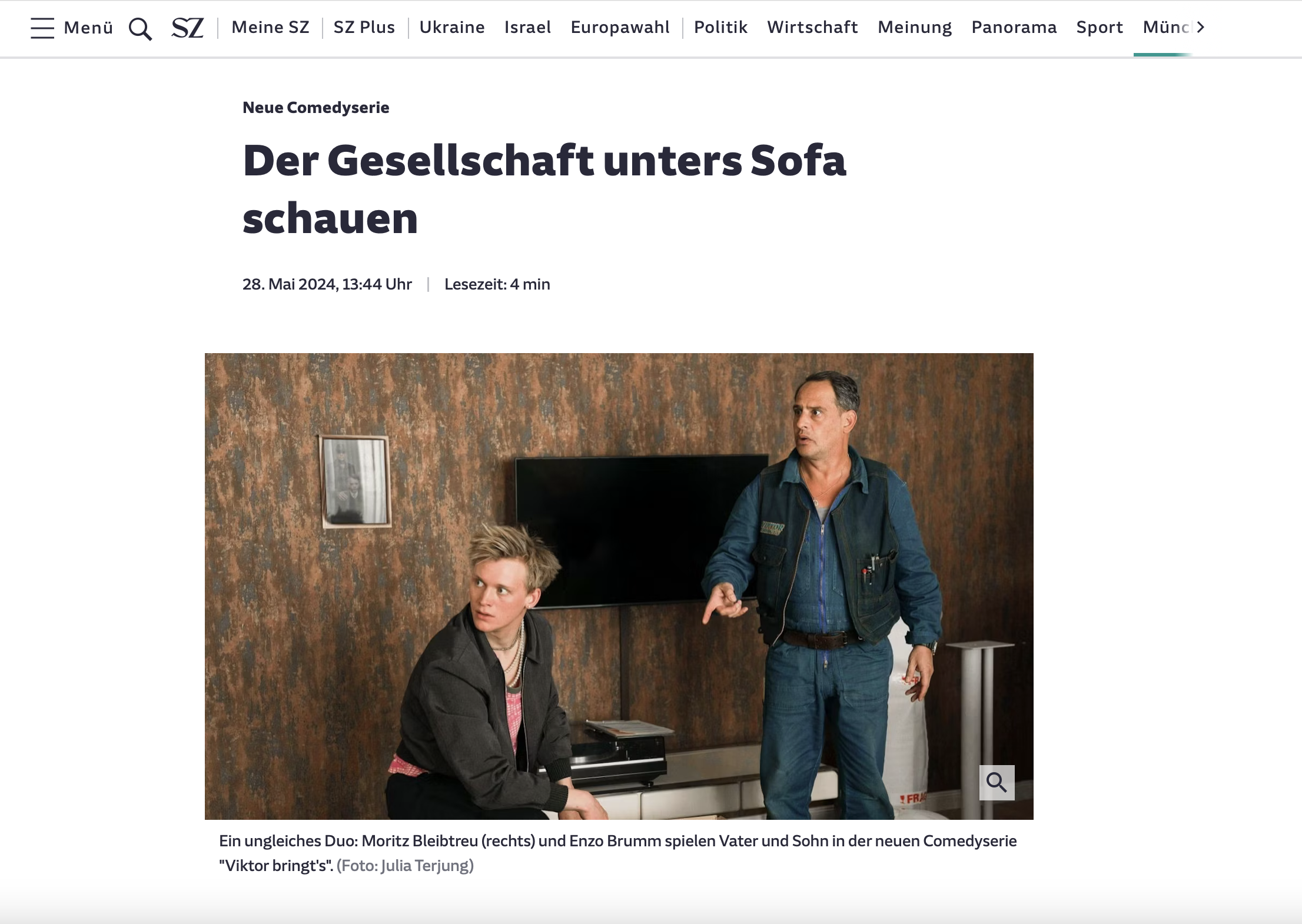 Süddeutsche Zeitung über Viktor bringt's