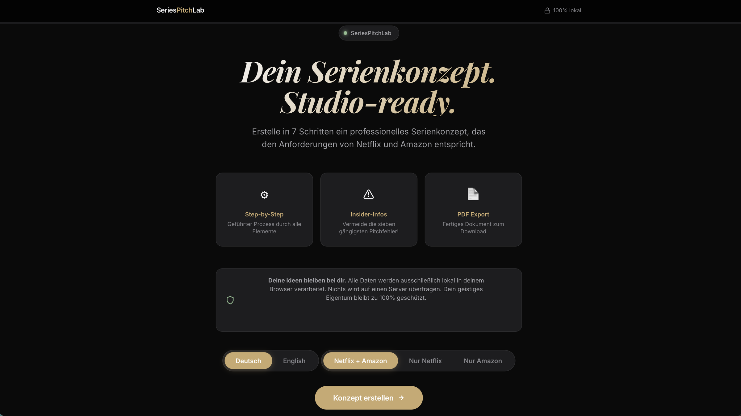 SeriesPitchLab — Übersicht