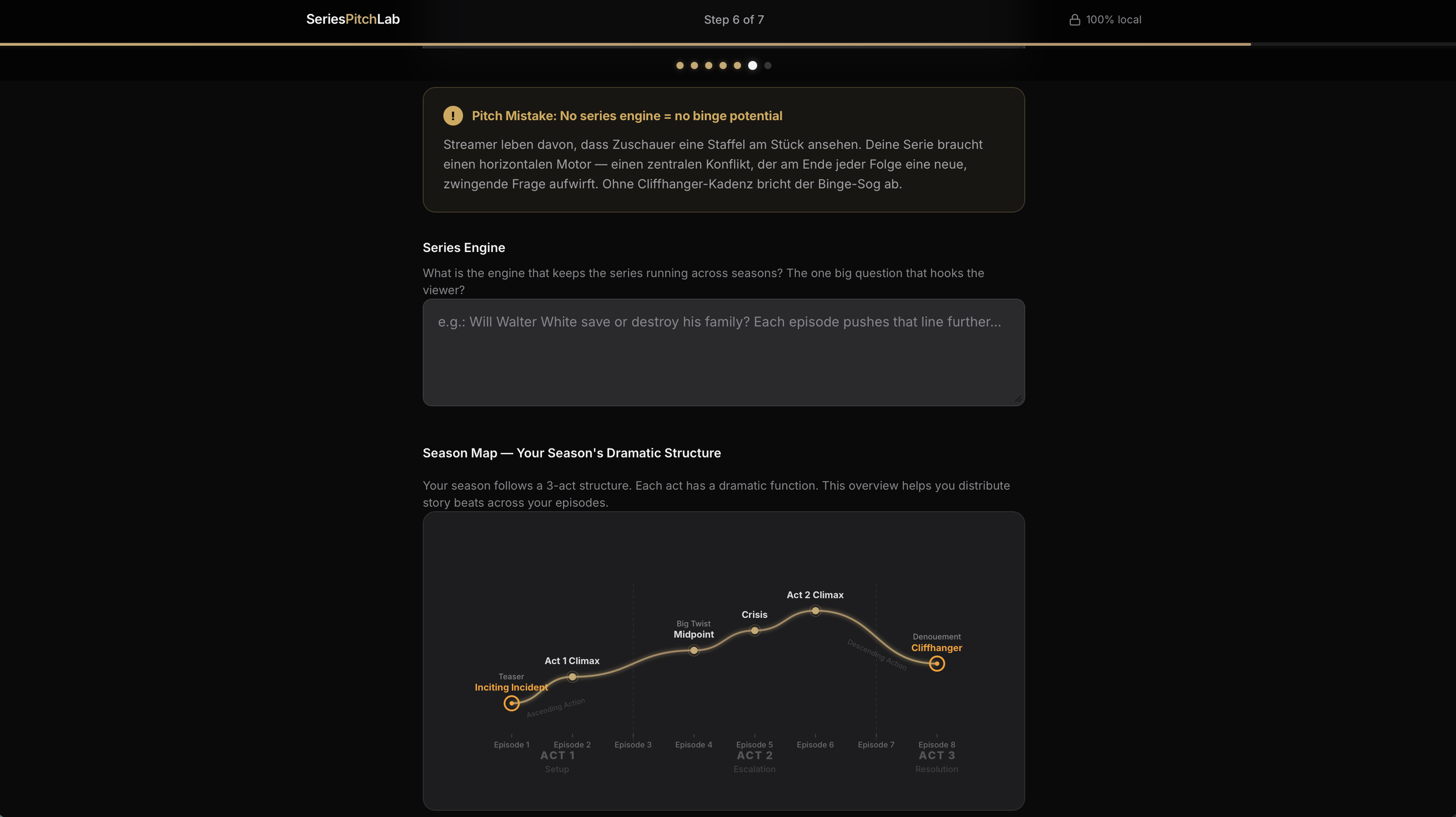 SeriesPitchLab — Step 6: Series Engine & Season Map